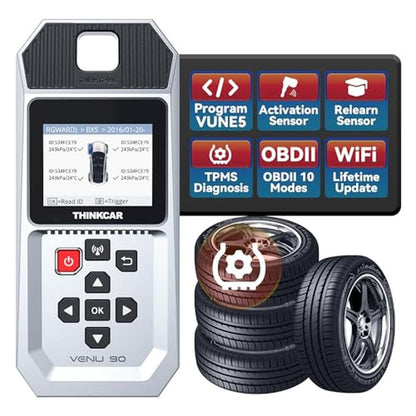 TPMS: THINKTPMS VENU90 OBD2 Scanner Diagnostic Tool – Front View