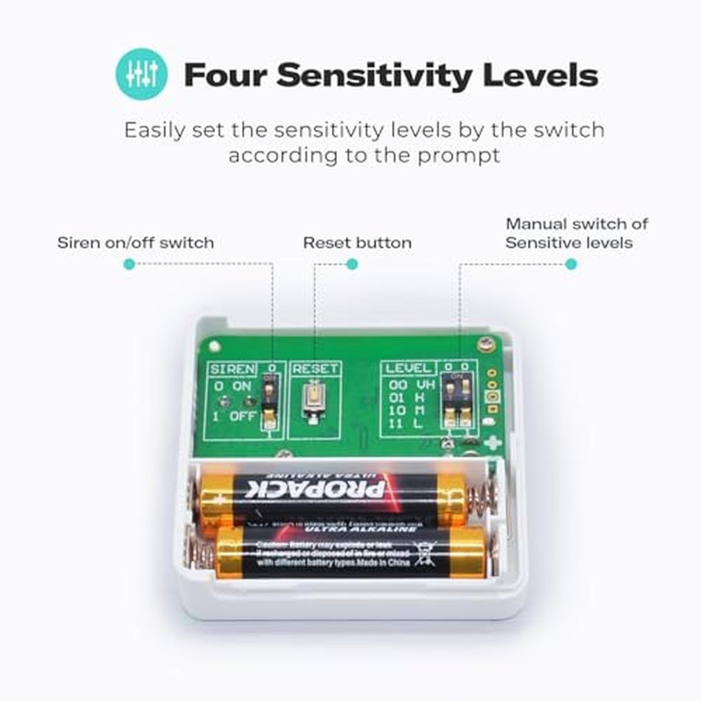 THIRDREALITY Smart Vibration Sensor with 110dB Alarm – Close-up Detail