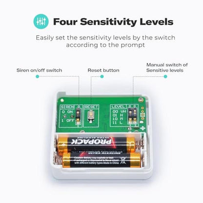 THIRDREALITY Smart Vibration Sensor with 110dB Alarm – Close-up Detail