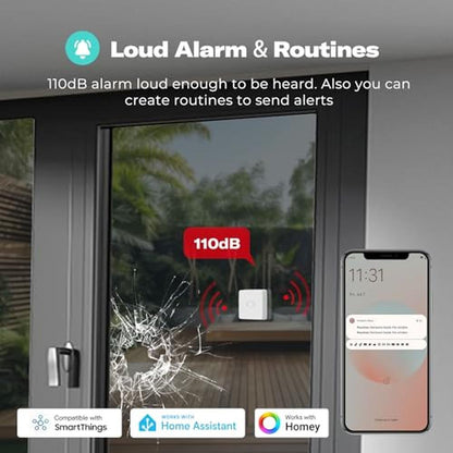 THIRDREALITY Smart Vibration Sensor with 110dB Alarm – In Use