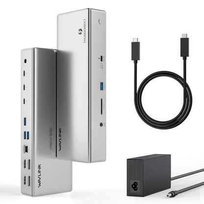 Thunderbolt 4 Dock: Wavlink Docking Station with Quad 4K – Front View