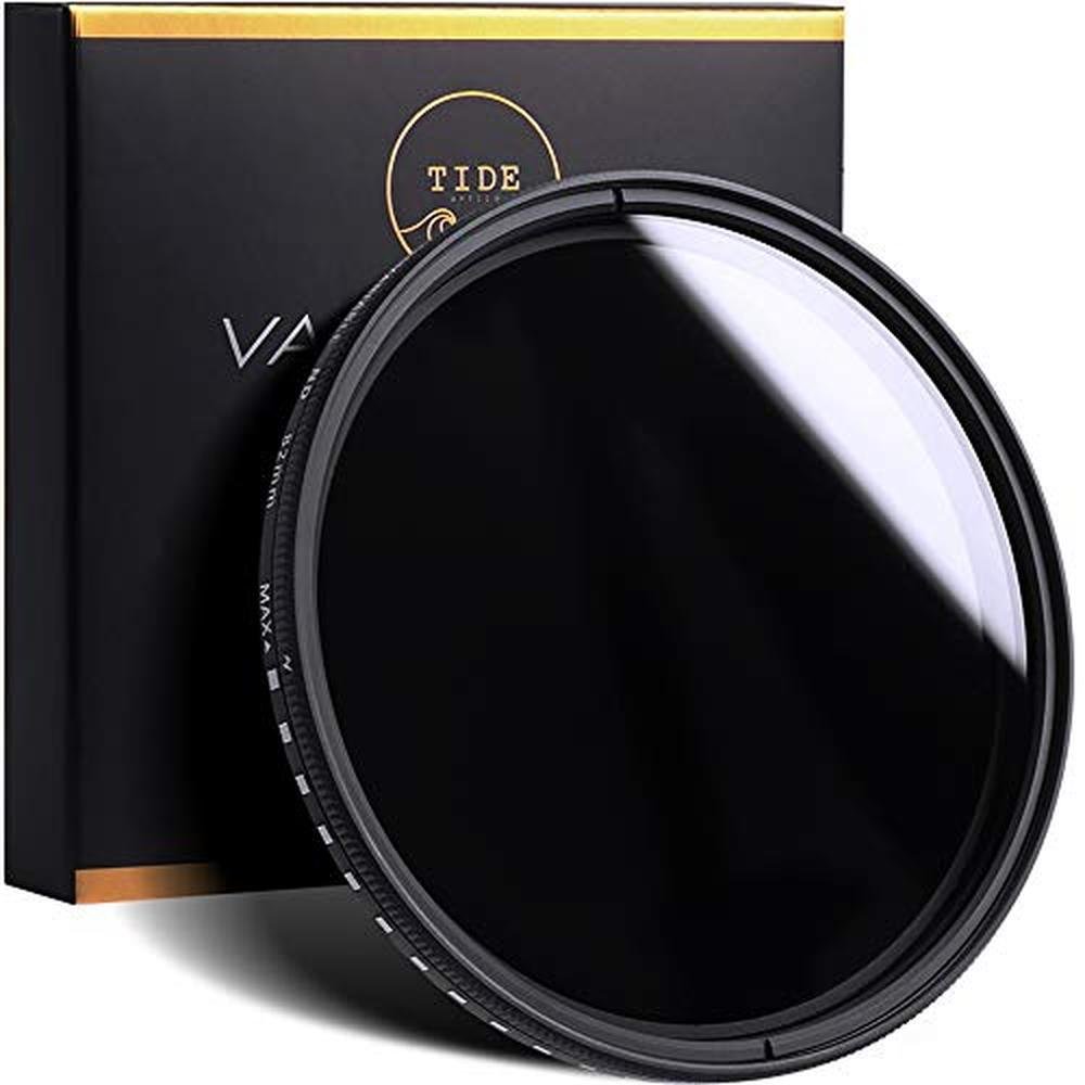 Tide Optics 62mm Variable ND Filter (ND2 – Front View