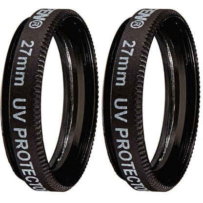 Tiffen 27UVP 27mm UV Protection Filter (Clear) (Pack of 2) – Front View