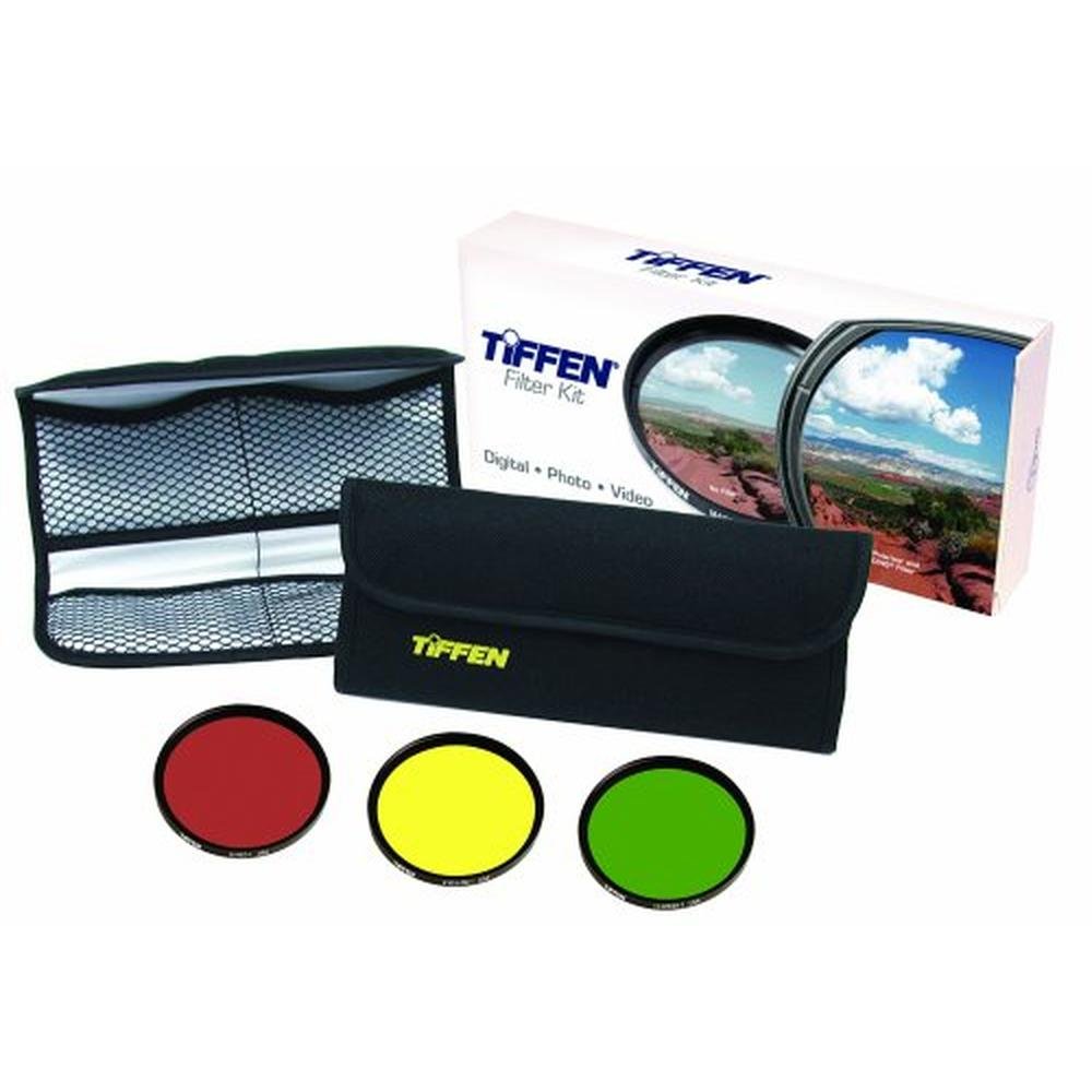 Tiffen 55BWFK 55mm Black and White Camera Lens Filter – Front View