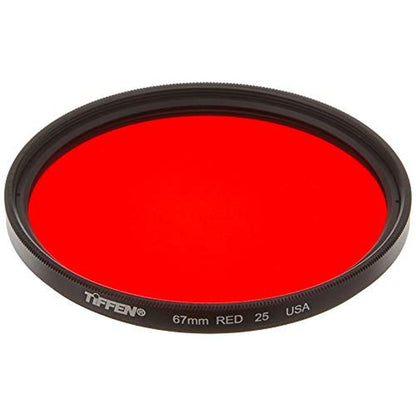 Tiffen 67mm 25 Filter (Red) – Front View