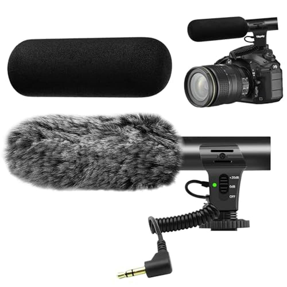 Camera Microphone: Tikysky Video Microphone for DSLR – Front View