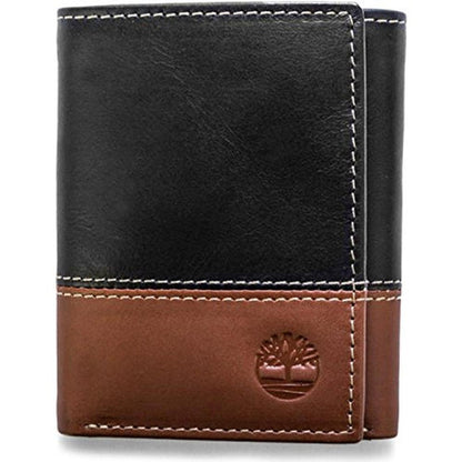 Timberland Men's Leather Trifold Wallet With Id Window – In Use