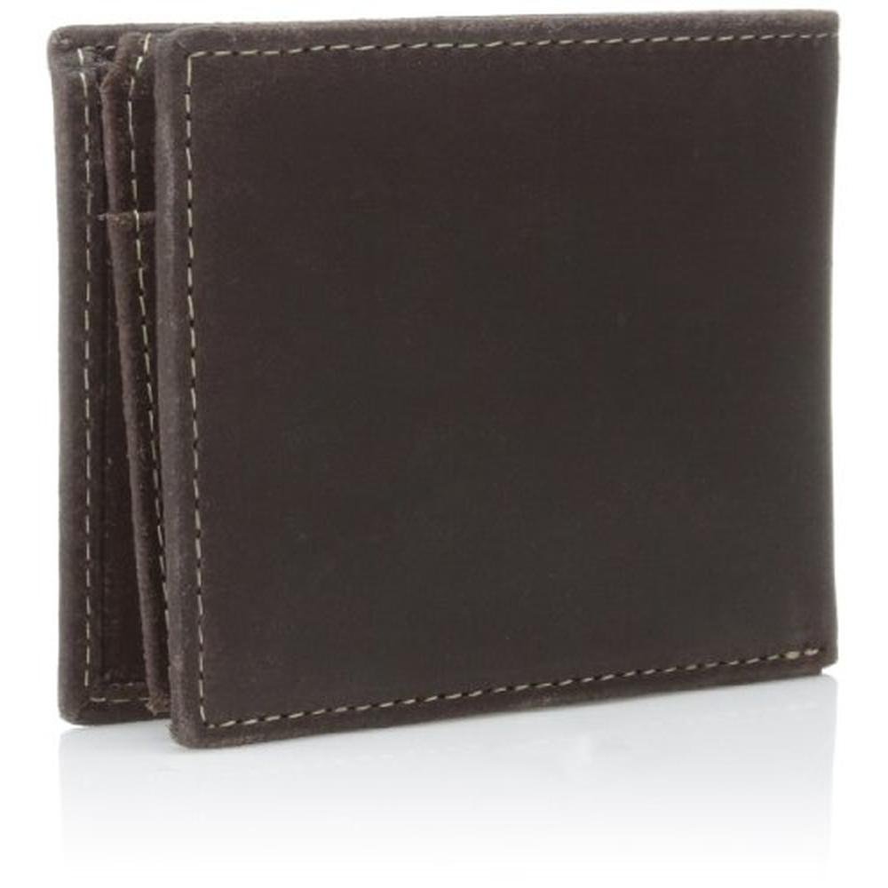 Timberland Men: Leather Wallet with Attached Flip Pocket – Side View