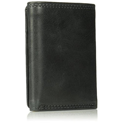 Timberland PRO Men's Leather RFID Trifold Wallet with ID – Side View