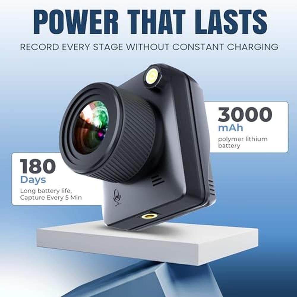 Time Lapse Camera 4K: Outdoor Waterproof IP66 with 32GB Card – Close-up Detail