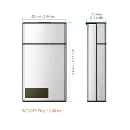 Lock Box: Timed Locking Small Container with 999 Hours LCD – Side View