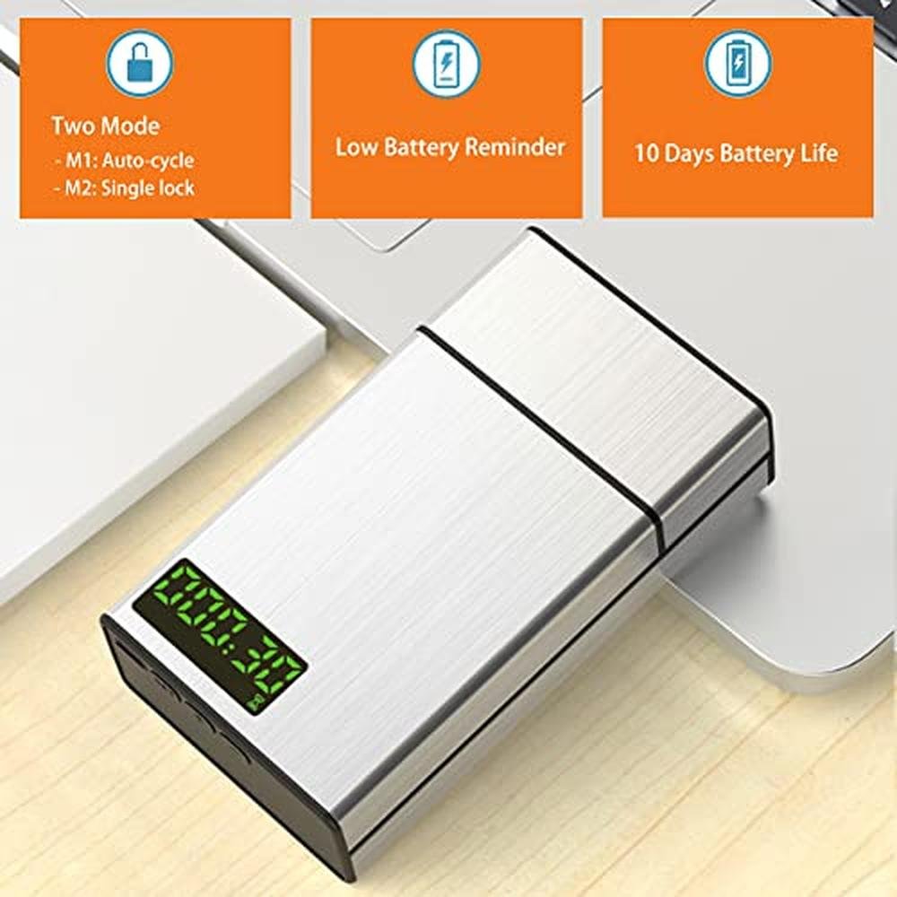 Lock Box: Timed Locking Small Container with 999 Hours LCD – Packaging