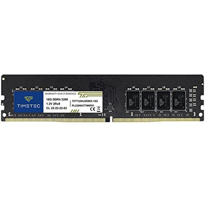 Timetec 16GB DDR4 3200MHz (or 2933MHz or 2666MHz) PC4-25600 – Front View