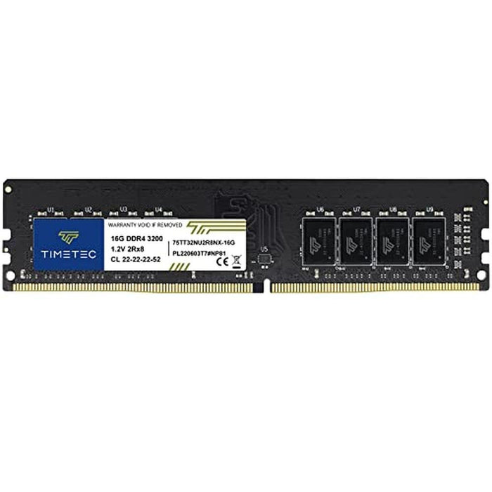 Timetec 16GB DDR4 3200MHz (or 2933MHz or 2666MHz) PC4-25600 – Front View