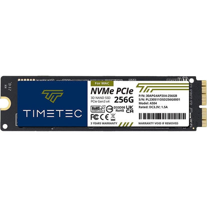 2013 Mac Upgrade: Timetec 256GB MAC SSD NVMe PCIe Gen3x4 – Front View