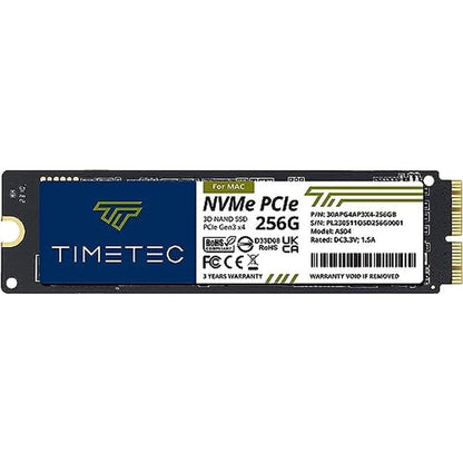 2013 Mac Upgrade: Timetec 256GB MAC SSD NVMe PCIe Gen3x4 – Side View