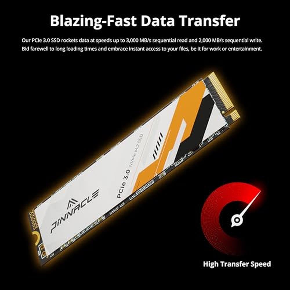 512GB Timetec SSD: Timetec 512GB NVMe PCIe Gen3x4 – Side View