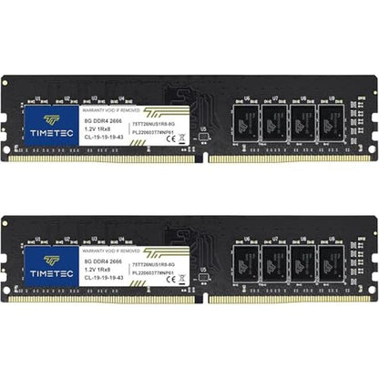 Timetec Premium 16GB KIT(2x8GB) DDR4 2666MHz PC4-21300 – Front View