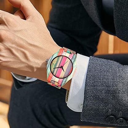Watch Tiong: Tiong Colored Wooden Men's Watch Quartz – Packaging