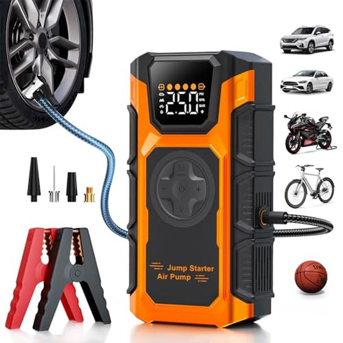 Air Car: Portable Air Compressor 150 PSI Cordless Mini Air – Front View