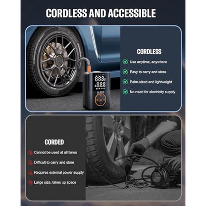 Air Tire Inflator: Portable Air Compressor 160PSI – Packaging
