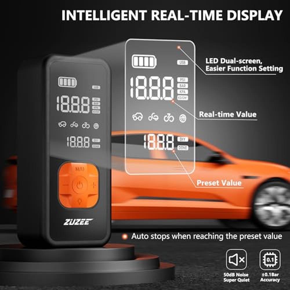 Tire Inflator: Premium USA Brand 150PSI Portable Air – Packaging