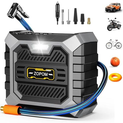 Air Portable Compressor: USA Warehouse Tire Inflator – Front View