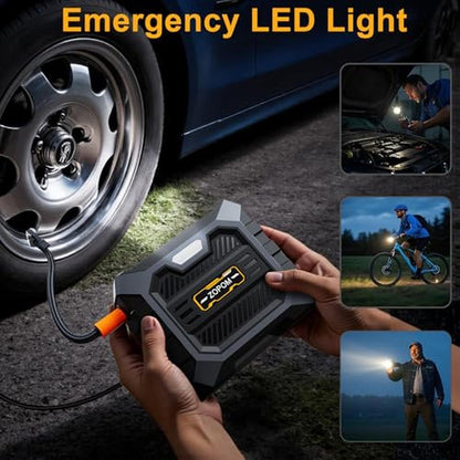 Air Portable Compressor: USA Warehouse Tire Inflator – In Use