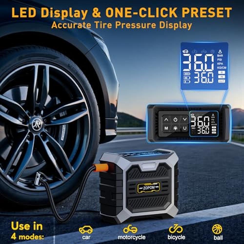 Air Portable Compressor: USA Warehouse Tire Inflator – Packaging