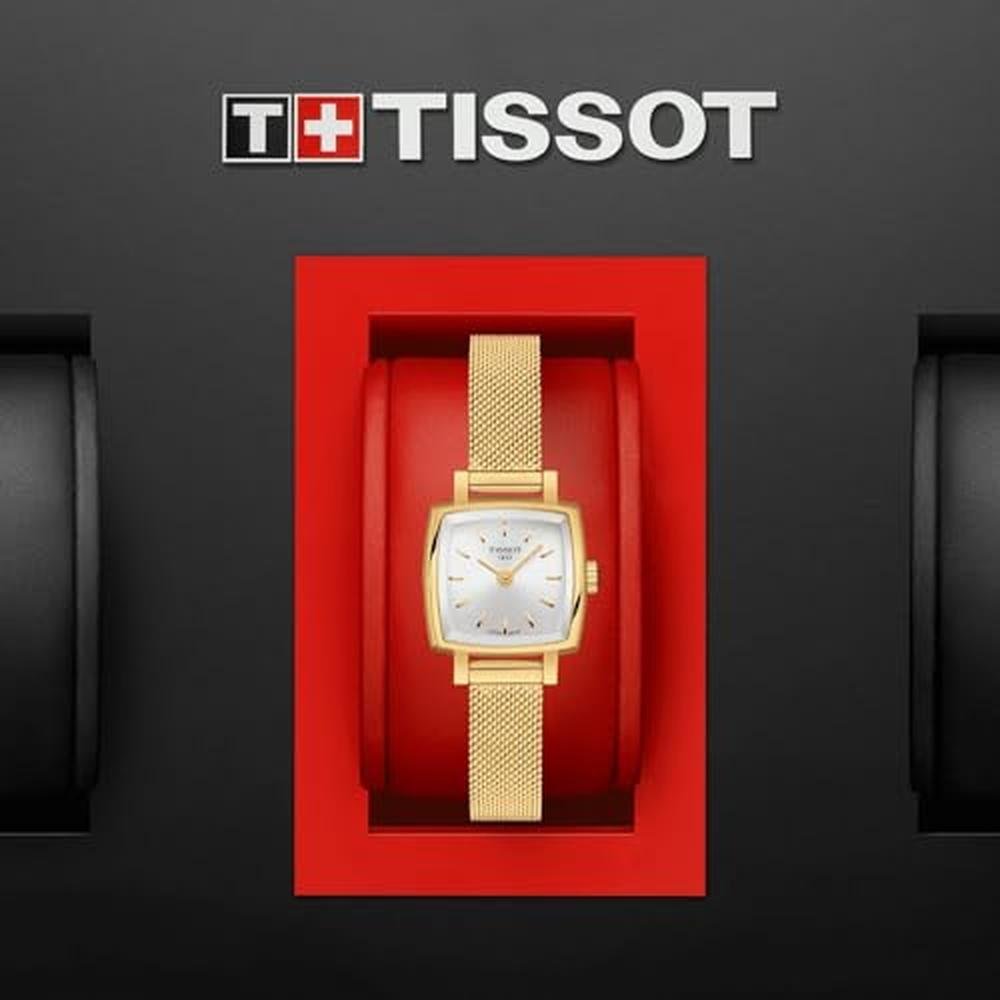 Tissot Lovely: Tissot Lovely Square Gold – Close-up Detail