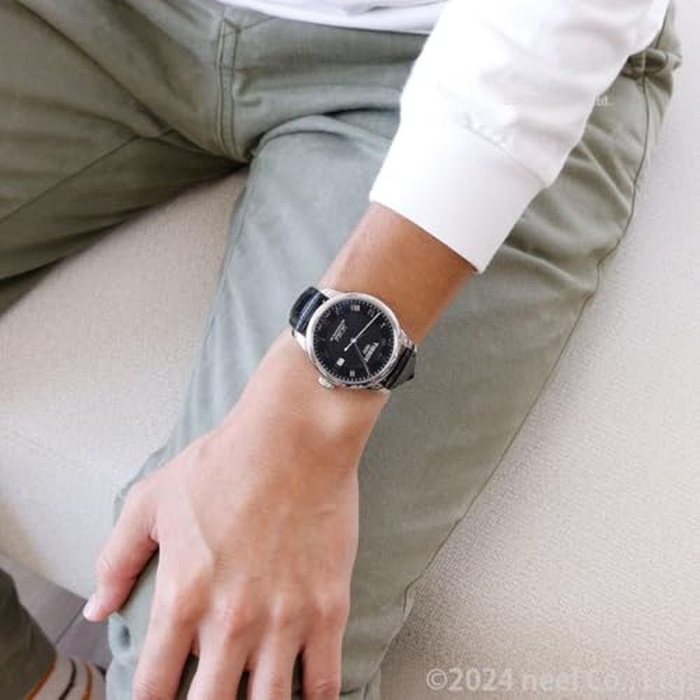 Tissot Men's Le Locle Stainless Steel Dress Watch – Close-up Detail