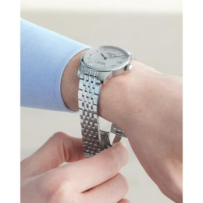 Tissot Mens: Le Locle Stainless Steel Dress Watch Grey – Packaging