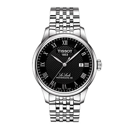 Tissot Mens: Le Locle Stainless Steel Dress Watch Grey – Front View