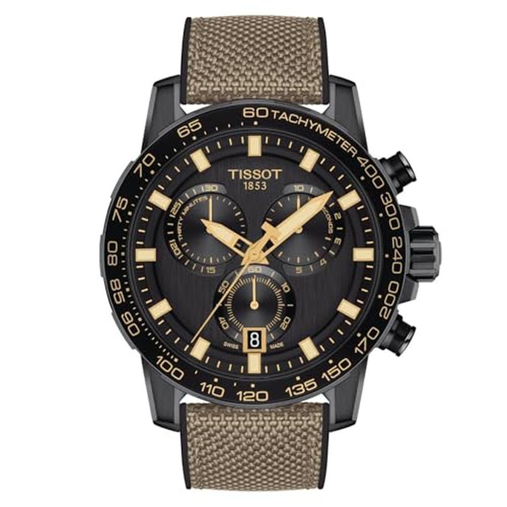 Black Tissot: Tissot Mens Supersport Chrono 316L Stainless – Front View