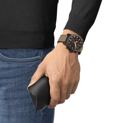 Black Tissot: Tissot Mens Supersport Chrono 316L Stainless – In Use