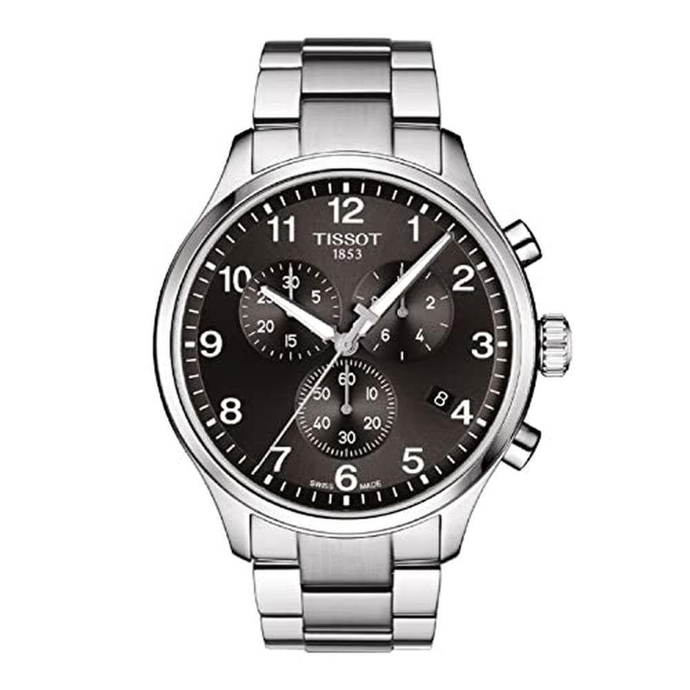 Tissot Mens: Tissot Chrono XL Stainless Steel Casual Watch – Front View
