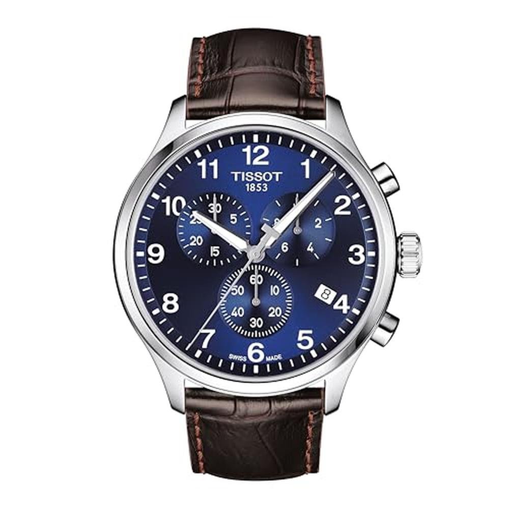 Tissot Mens: Tissot Chrono XL Stainless Steel Casual Watch – Front View