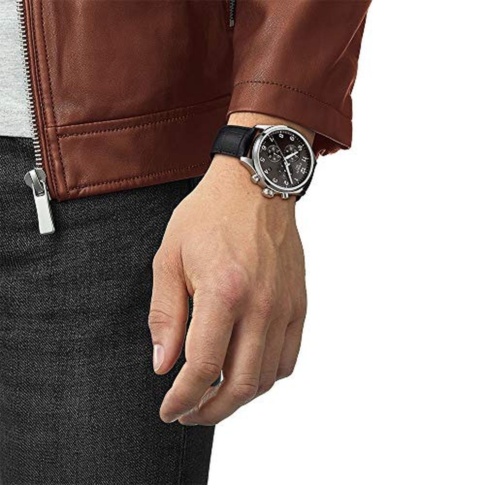 Tissot Mens: Tissot Chrono XL Stainless Steel Casual Watch – Close-up Detail