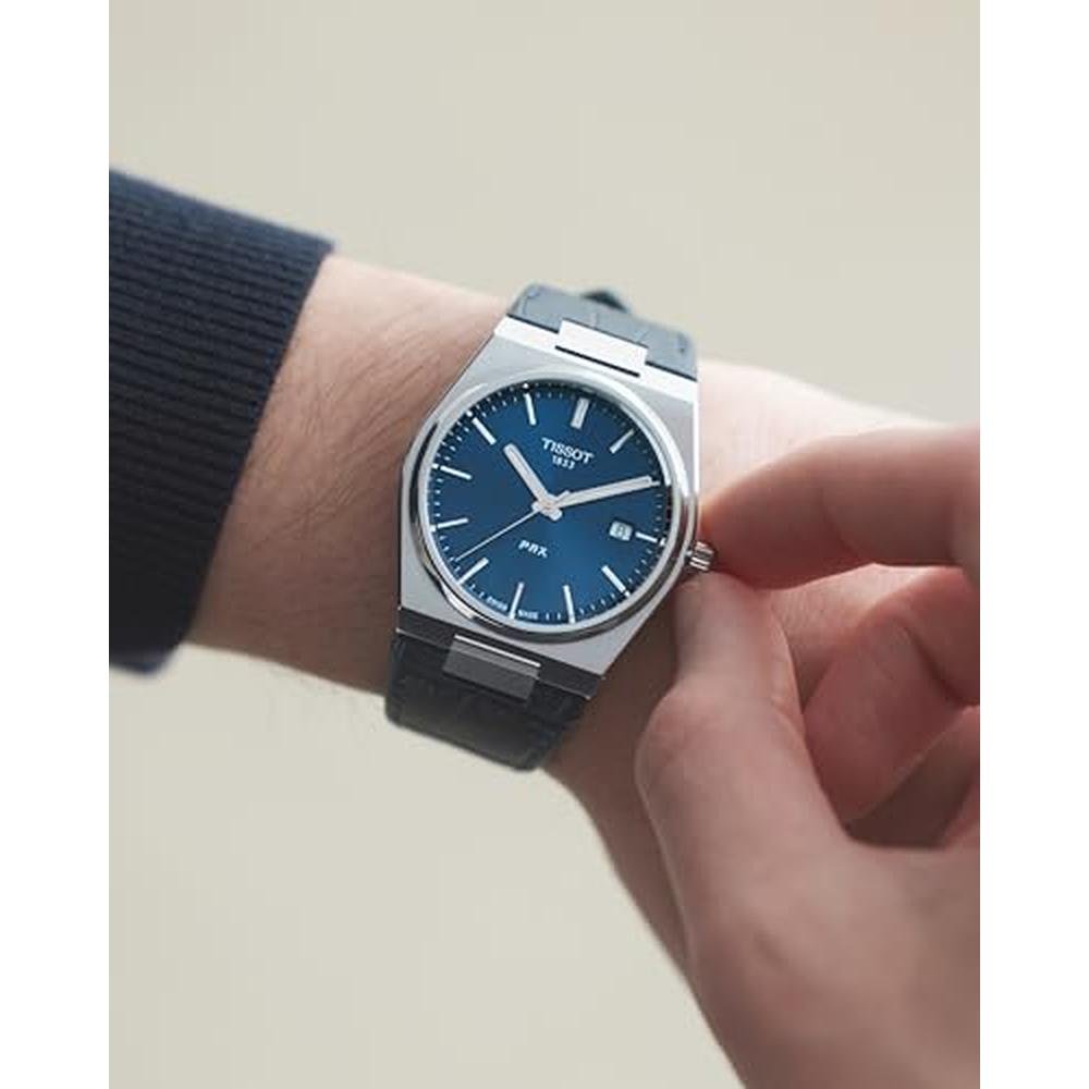 Tissot Mens: Tissot PRX 316L Stainless Steel Case Quartz – Side View