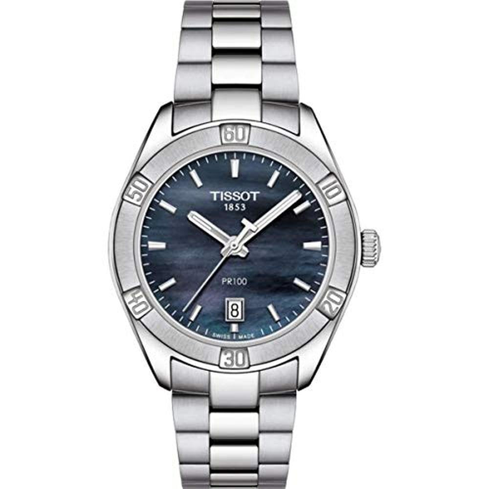 Tissot Stainless: Tissot PR 100 Sport Chic 316L Stainless – Front View
