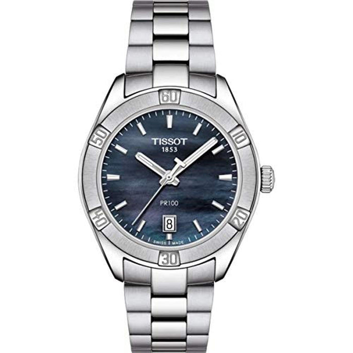 Tissot Stainless: Tissot PR 100 Sport Chic 316L Stainless – Front View