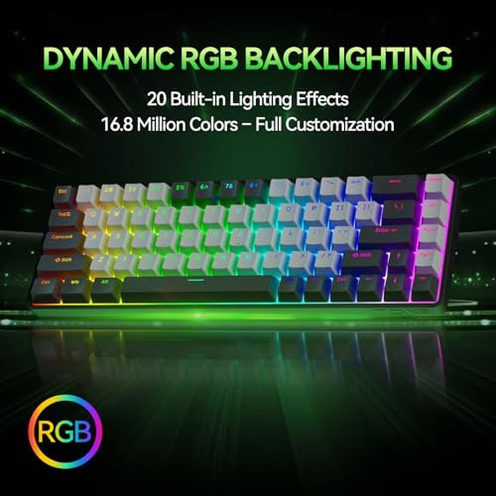 TMKB T68: 60% Wireless Mechanical Gaming Keyboard – In Use