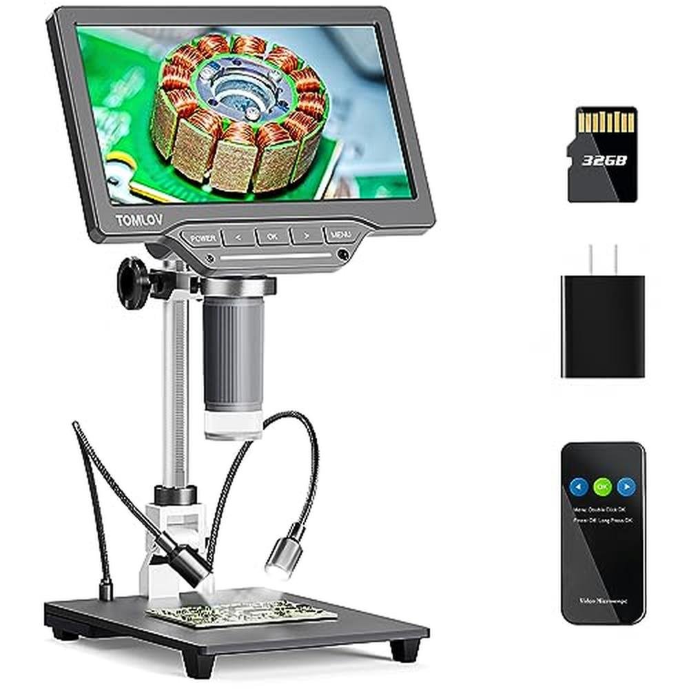 Microscope Tomlov: TOMLOV DM201 SE 6 Digital Microscope – Front View