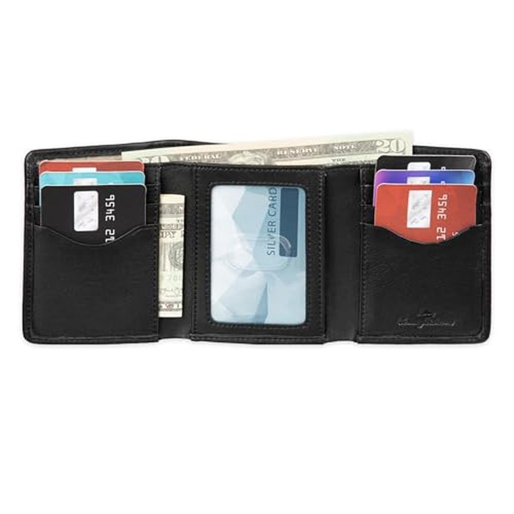 Tommy Bahama Men's Napa Leather Trifold Wallet – In Use