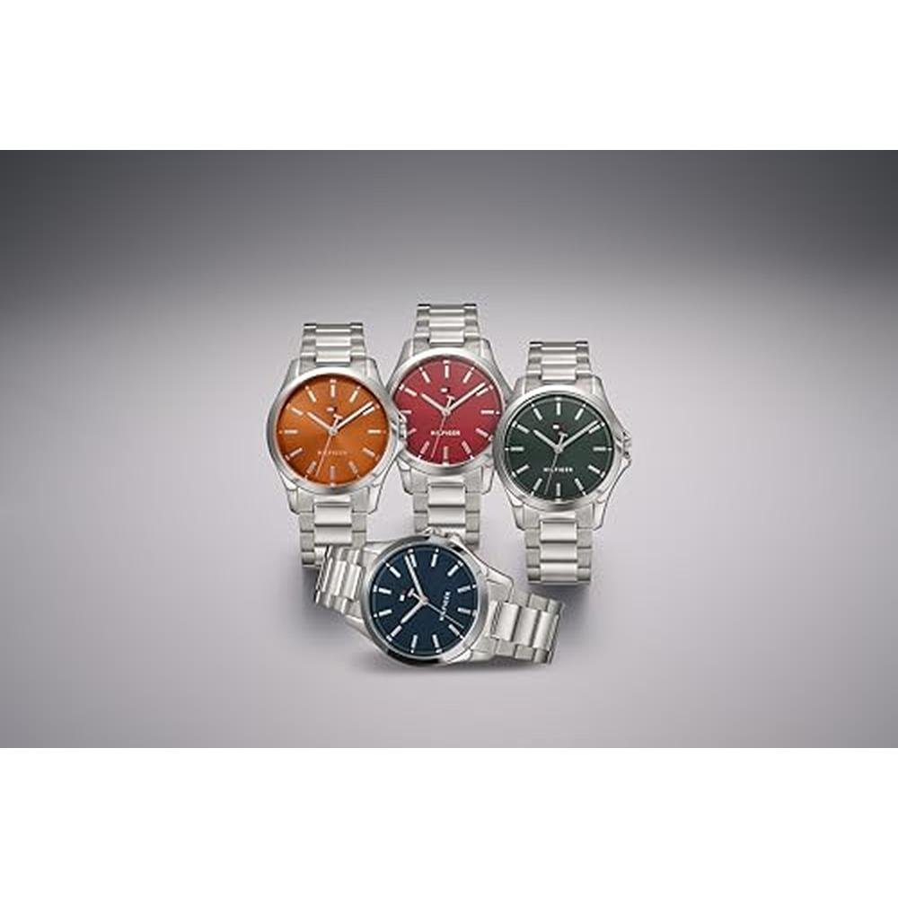 Tommy Hilfiger: Men's 3H Quartz Watch Stainless Steel – Close-up Detail