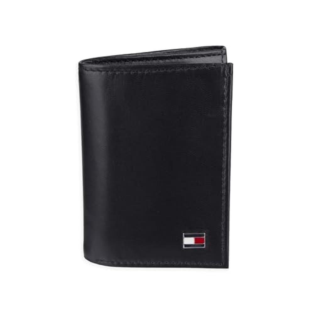 Tommy Hilfiger Men's Leather Trifold Wallet – Front View