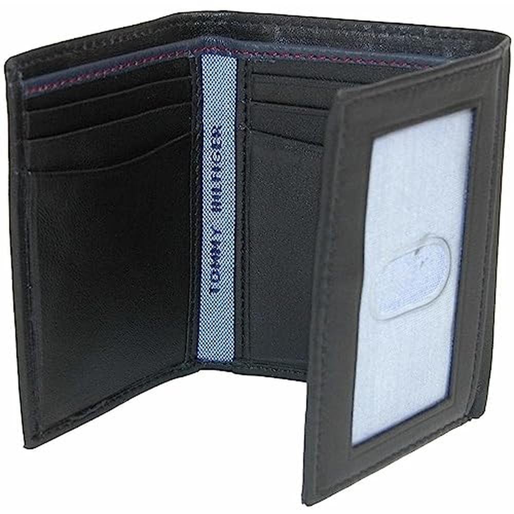 Tommy Hilfiger Men's Leather Trifold Wallet – In Use