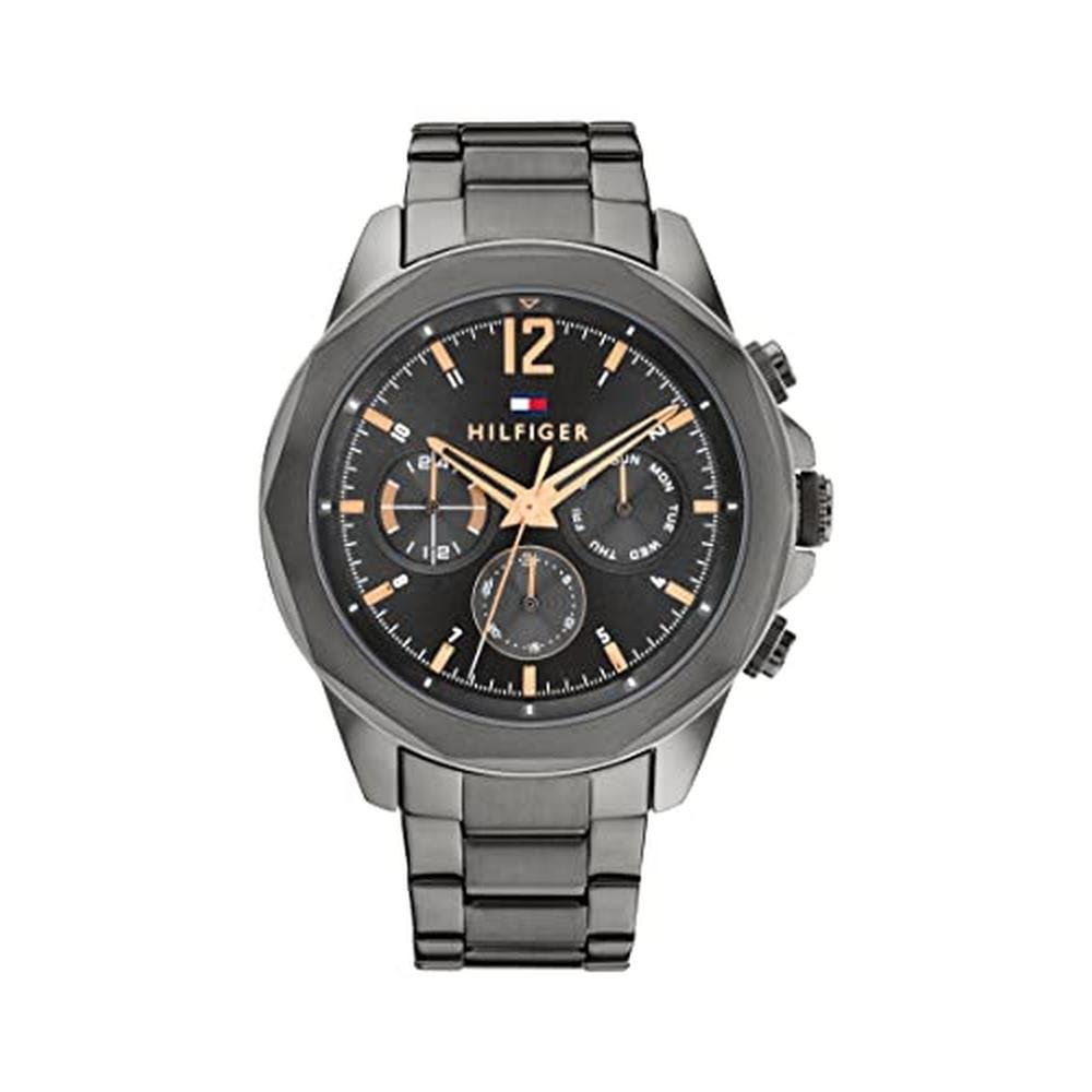 Tommy Hilfiger: Men's Multifunction Stainless Steel Case – Front View
