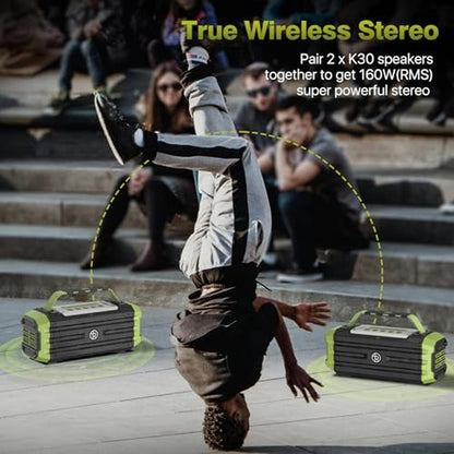 Speaker Tomproad: TOMPROAD Portable Bluetooth Speaker 120W – In Use