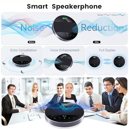 Bluetooth Tongveo: TONGVEO 2-in-1 Conference Speaker and – Side View
